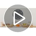 8-Inch Silent Battery Operated Wall Clock, Minimalist Analog Gray Clock