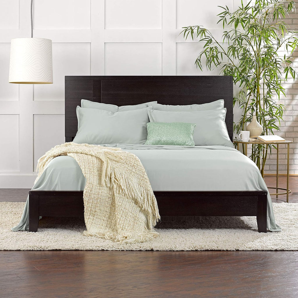 Pure Bamboo King Sheets - Luxuriously Soft & Cooling 100% Organic Viscose Bed Set | Sea Glass, 2-Pack