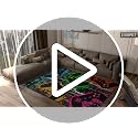 Gaming Area Rug for Bedroom, 2'x3' Soft Polyester Floor Carpet for Gamers