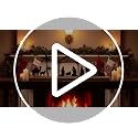 Black Metal Nativity Scene Display with Wood Base for Christmas Table Decor