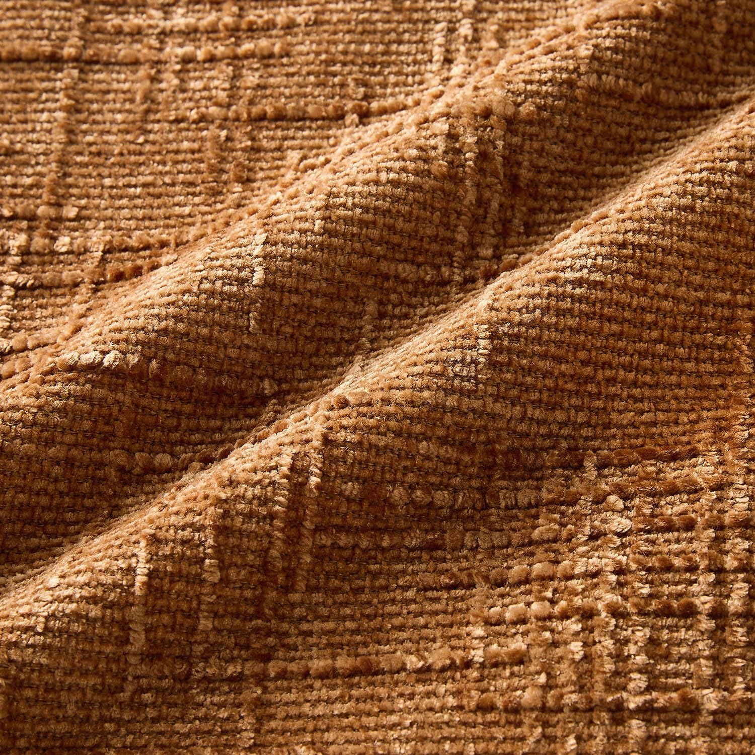 Allorry Fall Decorative Couch Throw Pillow Covers 18x18 Set of 2 Rust Soft Chenille Pillow Covers Neutral Textured Boho Cushion Covers for Modern Farmhouse Sofa Bedroom Living Room Decor SY008-B18