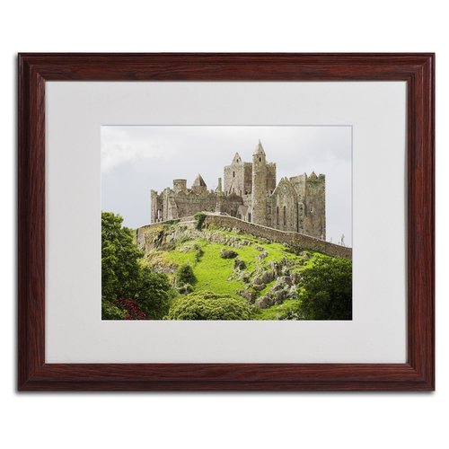 Trademark Fine Art Rock of Cashel Ireland by Pierre Leclerc Canvas Wall Artwork, Wood Frame, 16 by 20-Inch