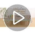Waterproof Vinyl Tablecloth with Flannel Backing, 60x84 Buffalo Plaid
