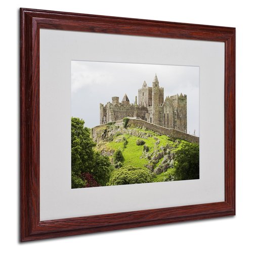 Trademark Fine Art Rock of Cashel Ireland by Pierre Leclerc Canvas Wall Artwork, Wood Frame, 16 by 20-Inch