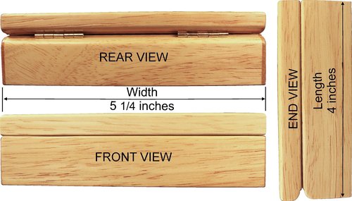 Wood Lighthouse Box - Handmade USA - Unmatched Quality - Unique, No Two are the Same - Original Work of Wood Art. A Lighthouse Gift, Ring, Trinket or Wood Jewelry Box (#4502 Lighthouse 4x5x1.5)