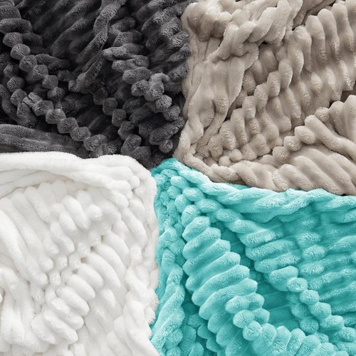 Bedsure GentleSoft Blue California King Blanket - Cozy Fleece Throw for Women | 102x96 Inches