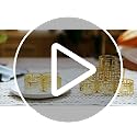 Hotop 16-Piece Gold Napkin Rings Hollow-Out Metal Buckles for Christmas Table