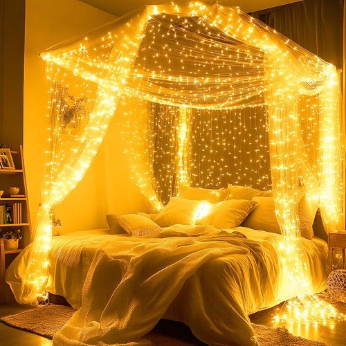 Joomer LED Fairy Lights - Battery Operated 16FT | 50 Cuttable Warm White Starry Lights for Bedroom & Parties