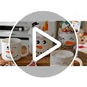 CRYSFIY 40PCS Snowman Face Stickers for Crafts - 2 Sheets Holiday Decals