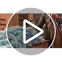 Garifon 10lbs Blue Shredded Memory Foam Bean Bag Filler - Comfortable & Supportive