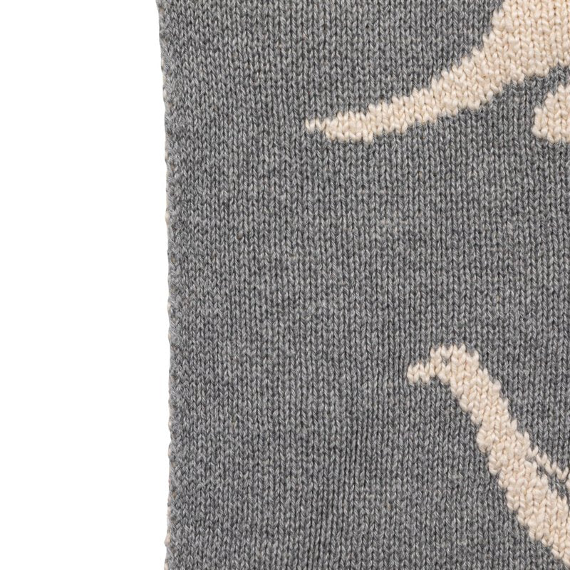 Creative Co-Op Cotton Knit Baby Blanket with Dinosaurs, 40" L x 32" W