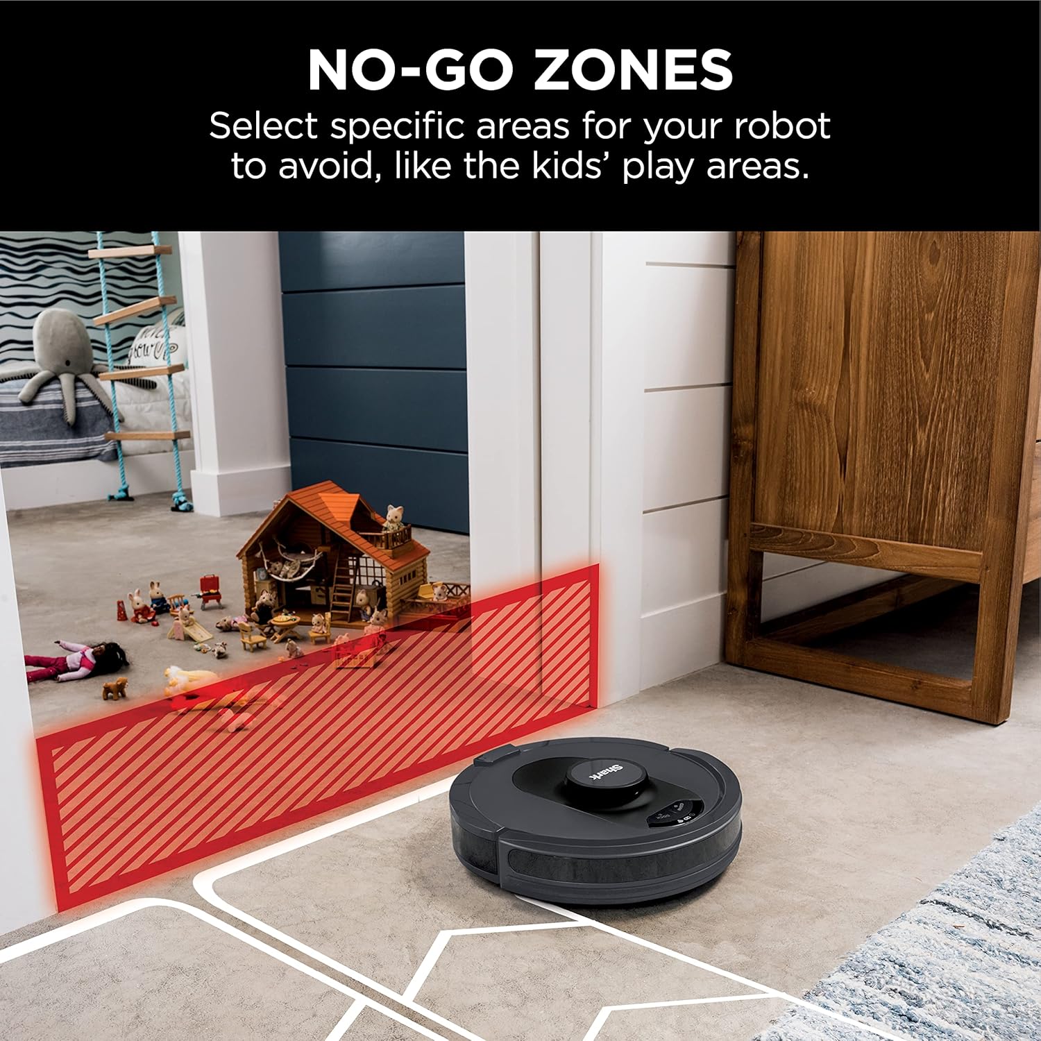 Shark R-AV2501S AI Robot Vacuum - HEPA Self-Empty Base, Bagless, 30-Day Capacity, Black | Certified Refurbished