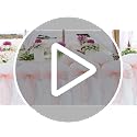 Pink Organza Chair Sashes 50 Pack - 7x108 Inch Bow Ties for Weddings
