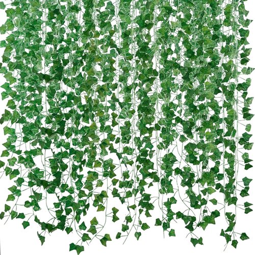 Freyalife Fake Vines - Aesthetic Artificial Ivy Leaves for Room Decor | 12 Pack, 84 Feet, Greenery Garlands