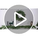 MDSTBN 26 Inch Real Touch Pine Wreath No Berries Christmas Front Door Decor