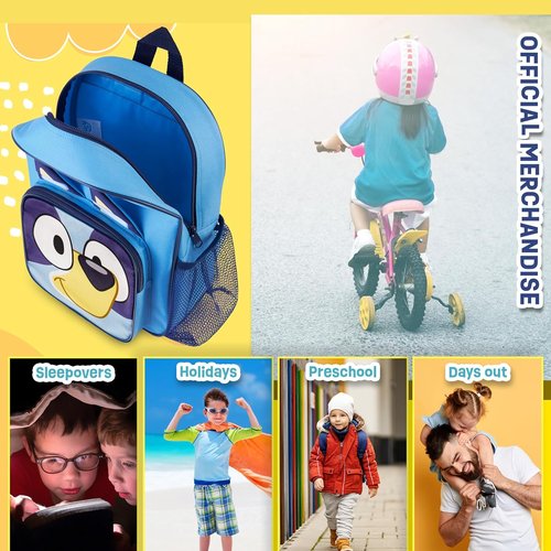 Bluey Mini Backpack - Kids' Travel Bag with Adjustable Straps | 11.5x9 in, Perfect for Picnics & Gifts