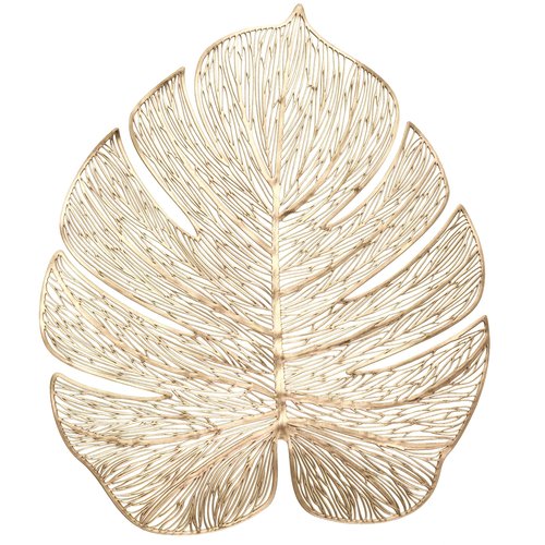 " OCCASIONS " 20 Pieces Pack Pressed Vinyl Metallic Placemats/Wedding Accent Centerpiece Placemat (Garden Gold)