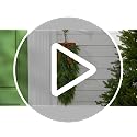 27-Inch Artificial Cedar Christmas Teardrop Swag with Bow for Front Door