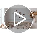 7-Piece Teddy Bear Nursery Wall Decor Set - Moon, Clouds, and Stars