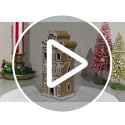Resin Gingerbread House Table Centerpiece - Christmas Village Decor