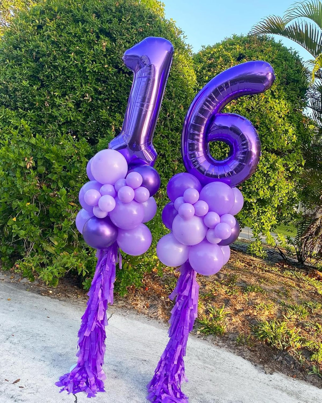 Purple Number 14 Balloon - 40 Inch Birthday Decoration for 14th Year Celebrations