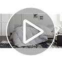 L LOVSOUL All-Season Goose Down Fiber Comforter - Queen Duvet Insert, Grey