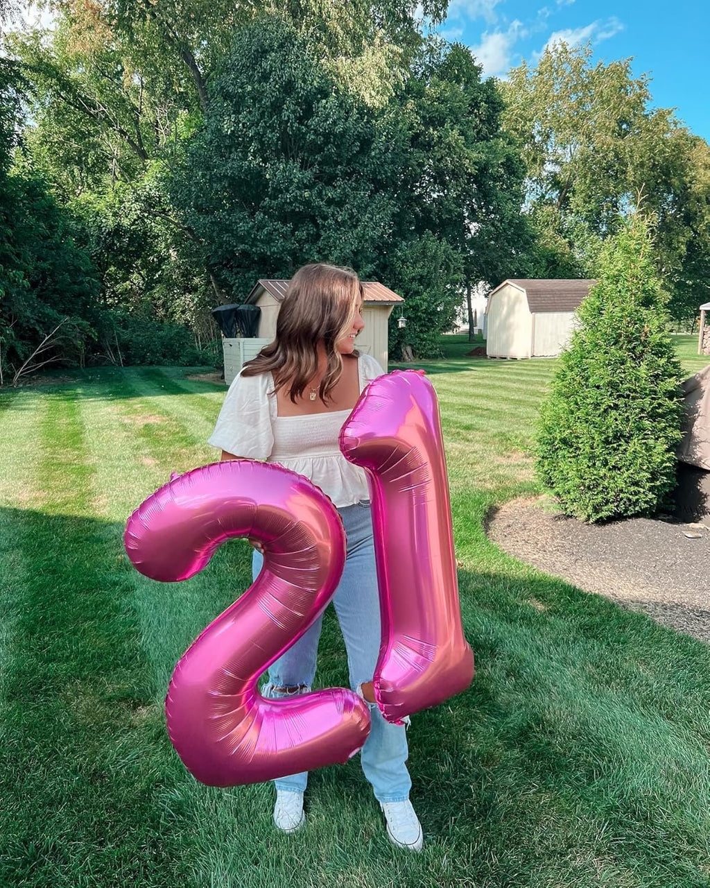 Pink Number Balloon - 40 Inch 0 Balloon | Birthday Party Decorations for Women