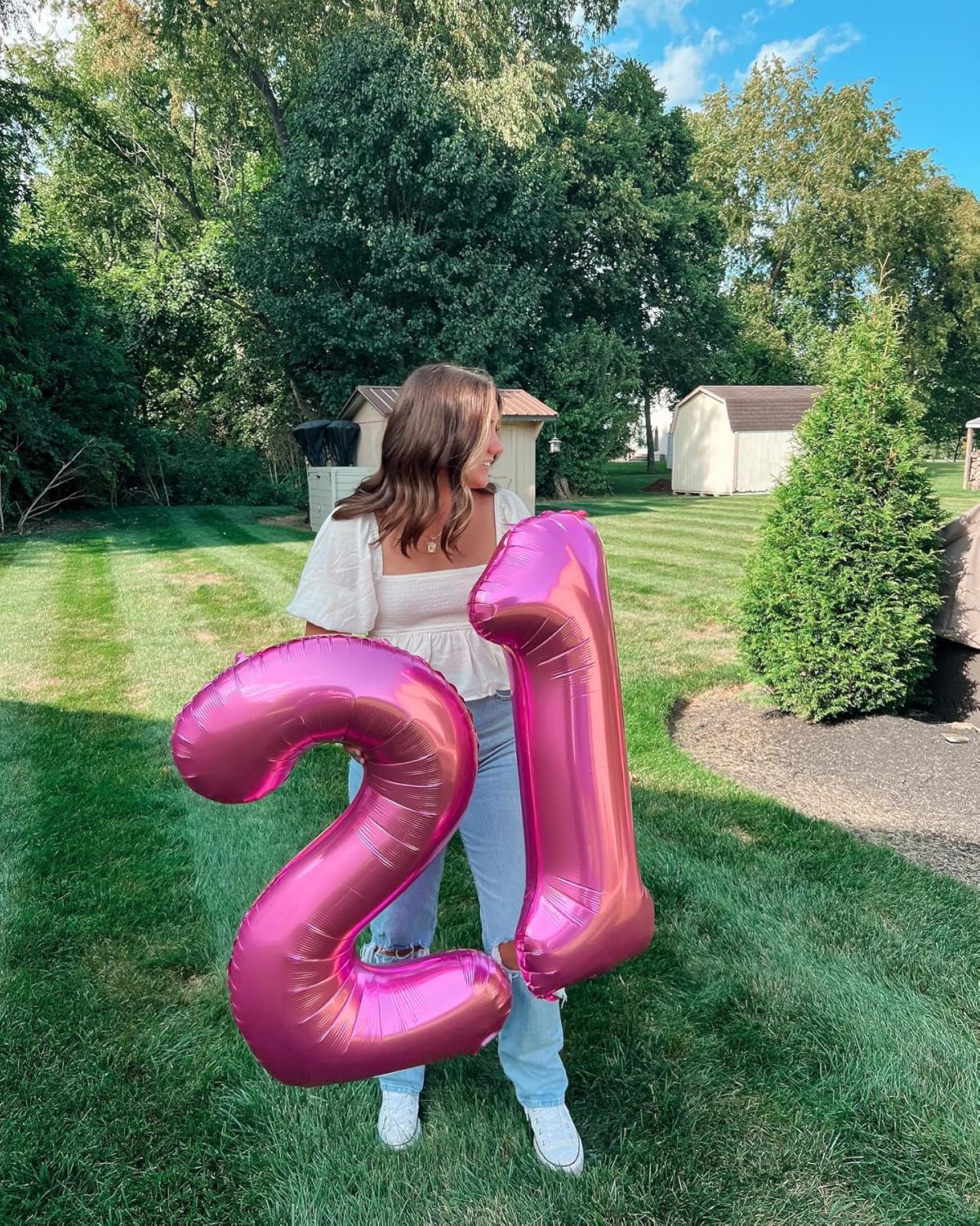 Pink Number Balloon - 40 Inch 0 Balloon | Birthday Party Decorations for Women