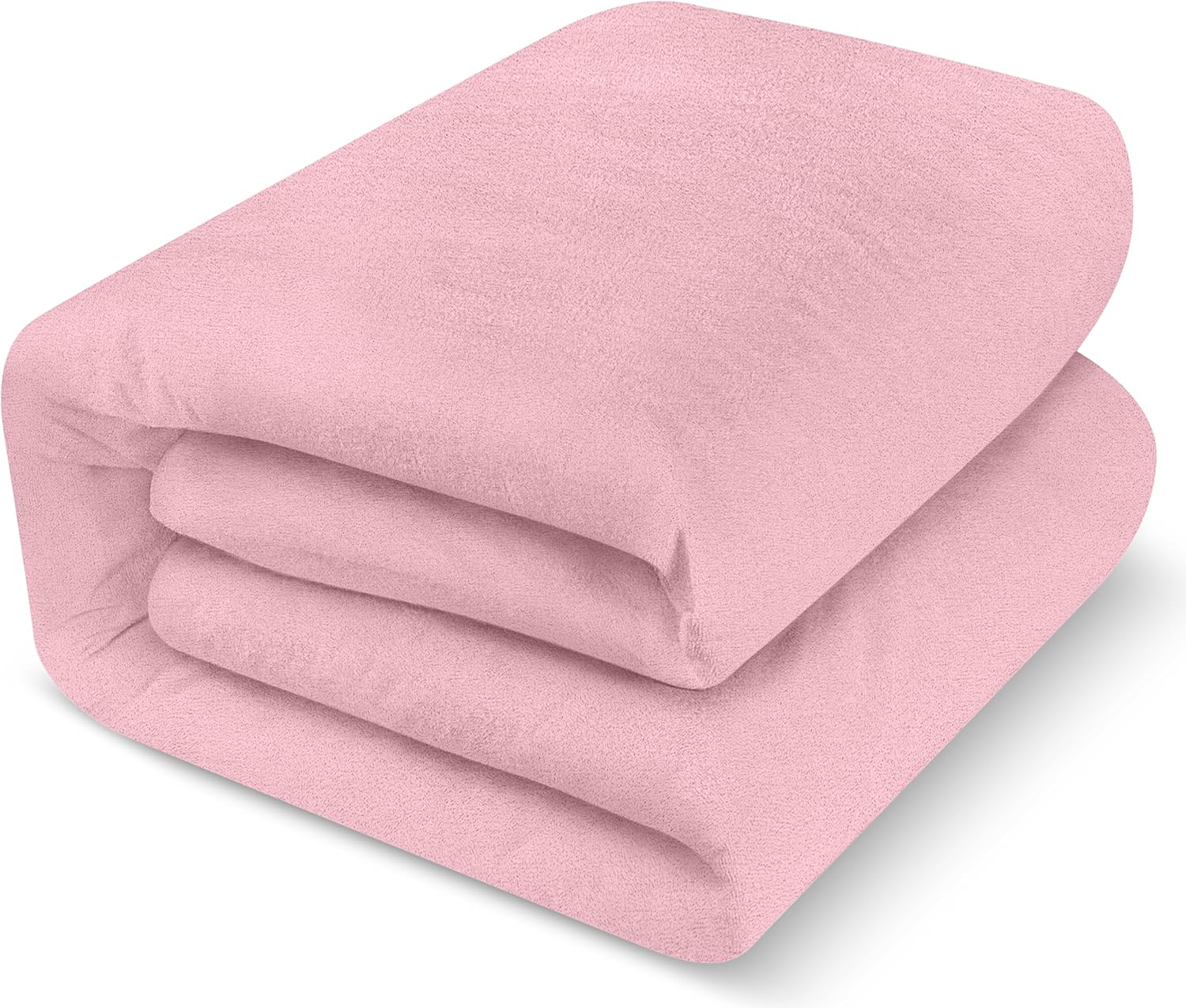 Utopia Bedding Waterproof Mattress Protector - Premium Terry Cover, Breathable Fitted Style (Pink, Crib)