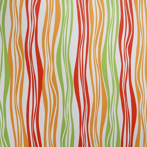 Deconovo Room Darkening Panels Curtains for Bedroom Blackout Curtains Kids Vibrant Waves Grommet Striped Curtains 42 x 95 Inch 2 Panels Red Yellow Green