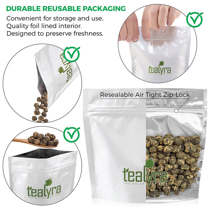 Tealyra - Black Dragon Pearls - Yunnan Special Black Tea - Loose Leaf Tea - Premium Tea - Bold Caffeine - 440g (16-ounce)