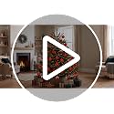 Syhood Dark Green Velvet Christmas Ball Ornaments Set - 12 Pcs 3.15 Inch Holiday Decor