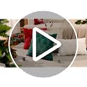 OTOSTAR 2-Pack 16x16 Inch Christmas Tree Snowflake Throw Pillow Covers - Faux Fur Green