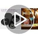 AMGSH 1 Pack 3-Tier Bar Glass Rimmer with Sponge - Cocktail & Margarita Tool