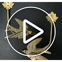 Solid Brass Swallow Curtain Holdbacks - Hand-Forged Gold Wall Tiebacks