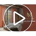 Boho Floral Short Tier Curtains - 26" Wide, 36" Long, 2 Pcs