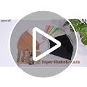 20-Piece Kraft Paper Photo Frame Set with Twine and Wooden Clips for Hanging