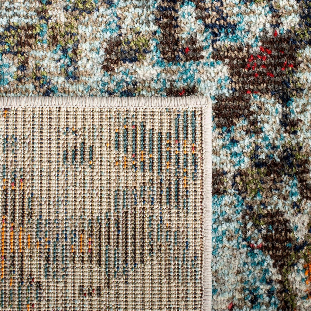 SAFAVIEH Area Rug 8x10 - Madison Collection - Modern Grey & Blue Abstract Design | Non-Shedding & Easy to Clean for Living Room, Bedroom, Office, Dining Space