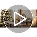 Large Musical Christmas Snow Globe Lantern with LED Lights & Timer, 10-Inch
