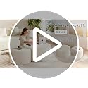 Round Corduroy Ottoman Footstool - 27.5-Inch Modern Padded Side Table