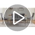 Velvet Upholstered Dining Bench with Back, 46-inch Tufted Loveseat with Gold Legs