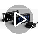 Vibrating Alarm Clock with Bed Shaker for Heavy Sleepers and Hard of Hearing
