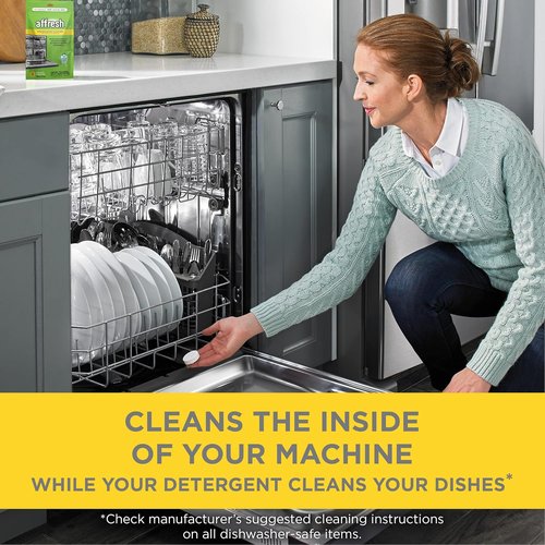 Affresh Dishwasher Cleaner - Removes Limescale & Odors | 6 Tablets for Sparkling Clean Dishes