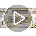 RV Dinette Cushion Covers Set - 6 Pcs Stretch Washable with Boho Design