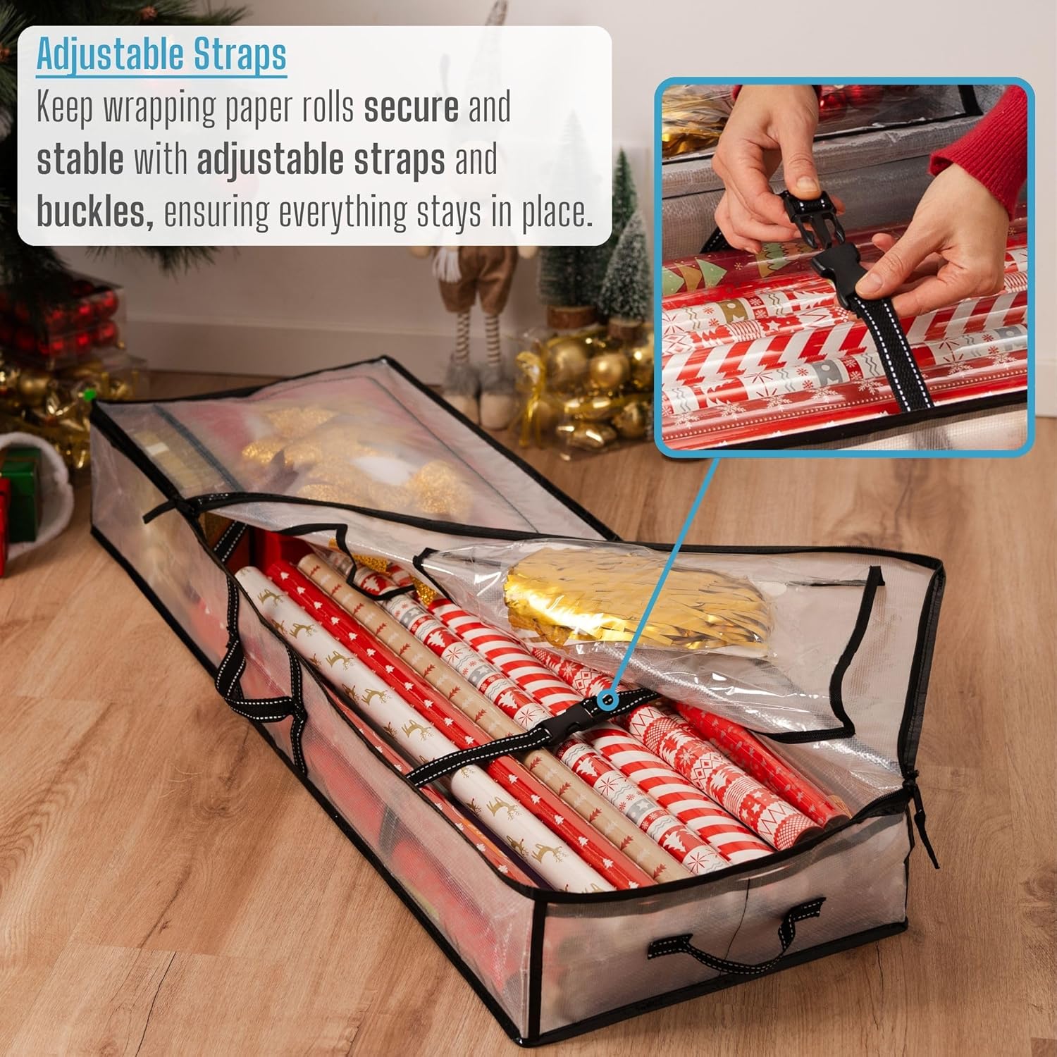 VENO Wrapping Paper Storage Bag - 5 Pack for Christmas Wreaths | Durable & Versatile Design