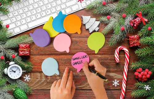 Bubble Sticky Notes - 3x3 Inch, 8 Pads of Bright Colorful Notes with Strong Adhesive | 82 Sheets Each