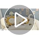 Moon and Star Decorative Lumbar Pillow - Soft Plush Cushion