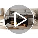 41-Inch Shoe Storage Bench with Lift-Top Compartment and Cushioned Seat