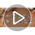 Syhood 10pcs Christmas Dumpster Fire Ornaments - Funny Wooden Holiday Decor