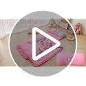 Pink Unicorn Toddler Nap Mat with Removable Pillow and Blanket for Daycare